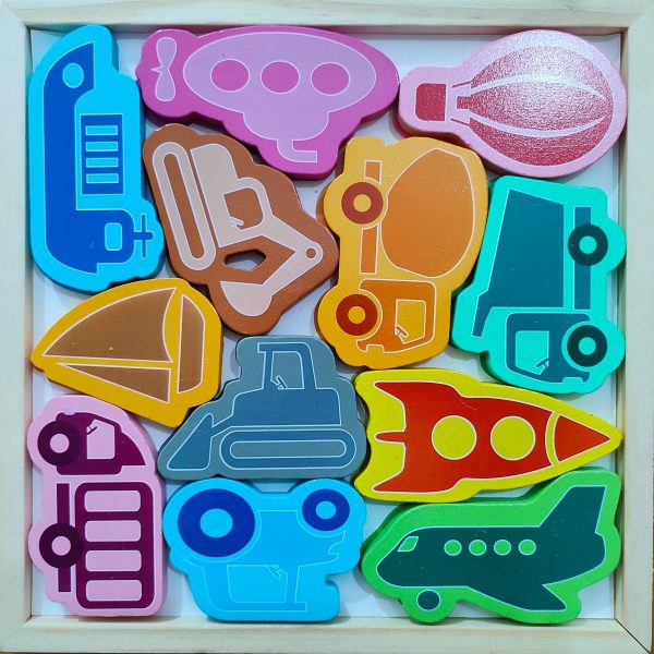 Creative Vehicle Puzzle For Kids