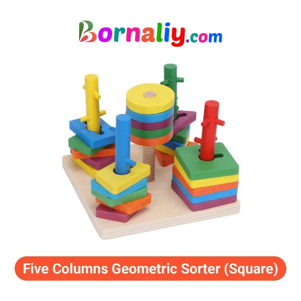 Five Columns Geometric Sorter (Square)