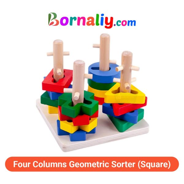 Four Columns Geometric Sorter (Square)