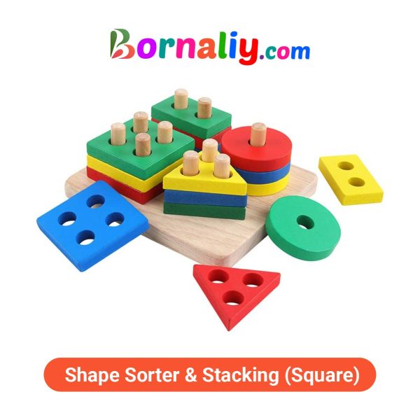 Shape Sorter & Stacking (Square)