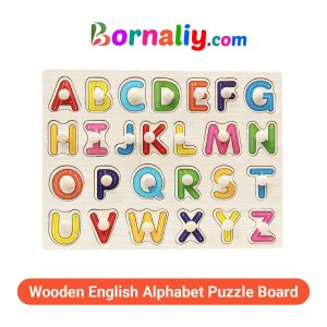 Wooden English Number Puzzle Board