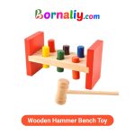 Wooden Hammer Bench Toy