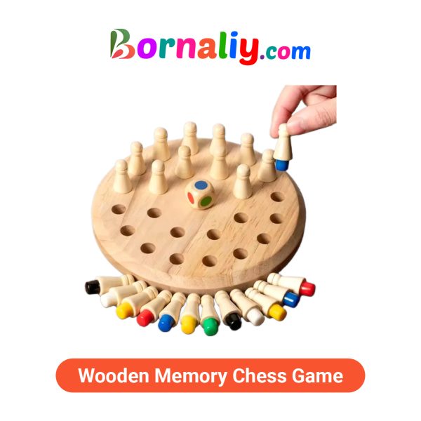 Wooden Memory Chess Game